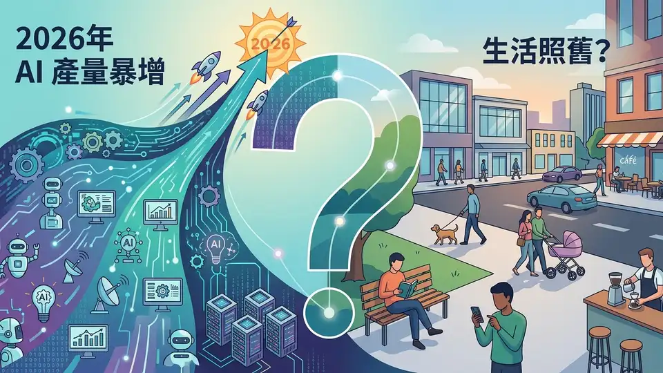 2026 年 AI 產量暴增,生活照舊?