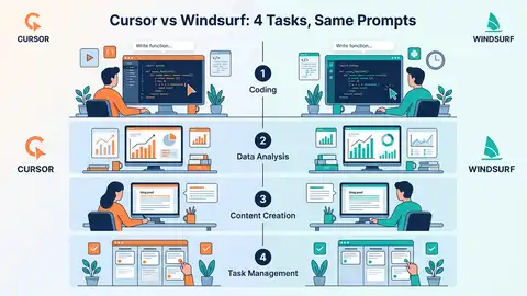 Cursor vs Windsurf: 4 Tasks, Same Prompts
