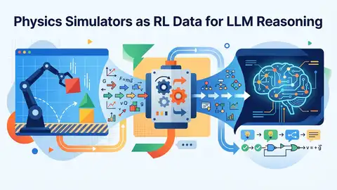 Physics Simulators as RL Data for LLM Reasoning