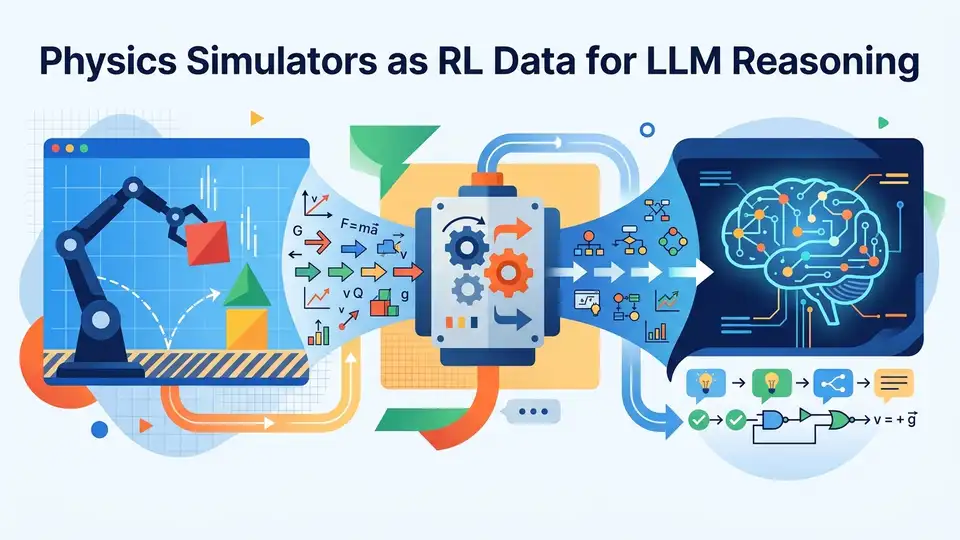 Physics Simulators as RL Data for LLM Reasoning