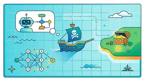 Pirate-AI：用 Q-learning 找寶藏