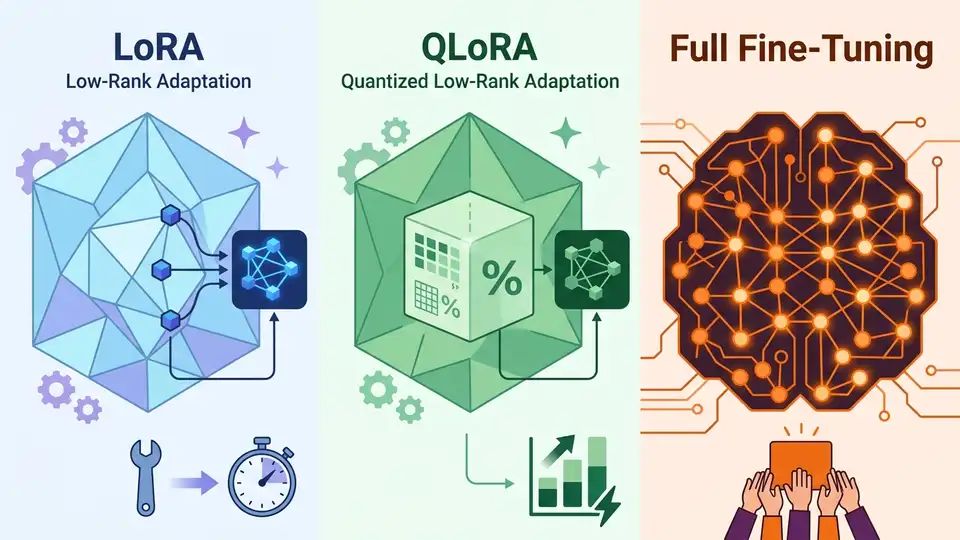 LoRA vs QLoRA vs Full Fine-Tuning