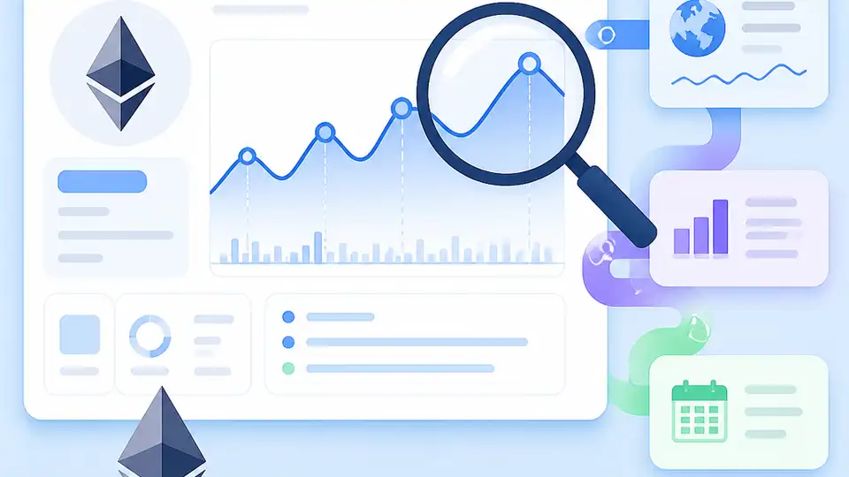 CoinMarketCap ETH頁把價格變脈絡