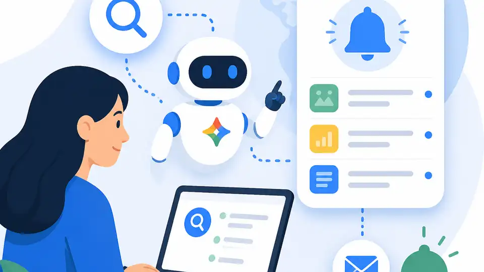 How to use Google AI agents for search alerts