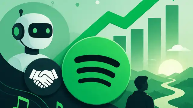 Spotify jumps 13% on AI music deal and 2030 plan