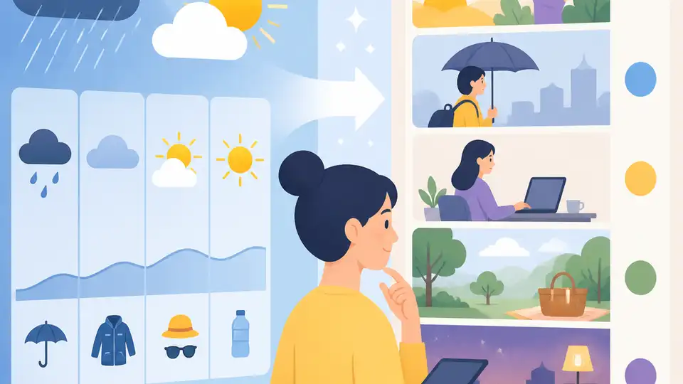 Bản tin này biến dự báo mưa nắng thành kế hoạch ngày mai