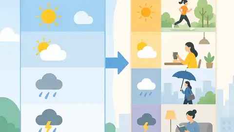 天氣預報變成明日行程表