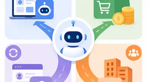 AI Agent 商業模式分四路