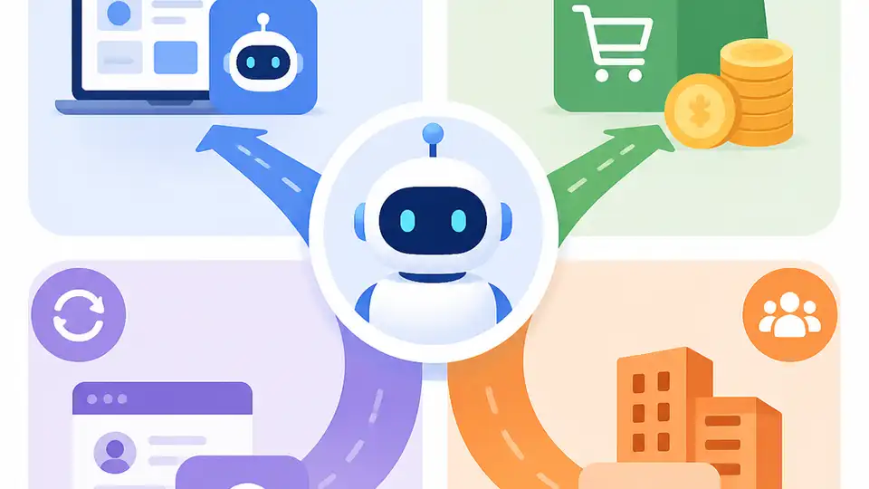 AI Agent 商業模式分四路