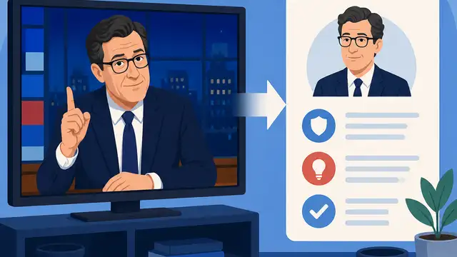 A TV recap turns Colbert news into a clean take