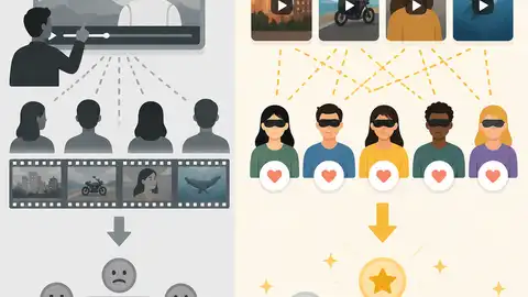 為什麼盲測人類投票比示範片更適合排名 AI 影片模型