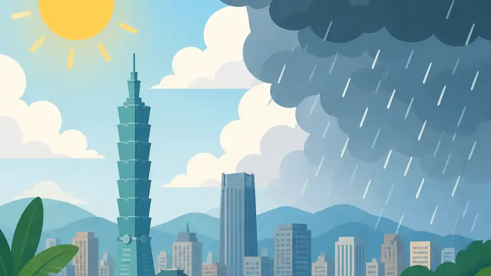 6/2/2026 台北天氣:炎熱午後有雨