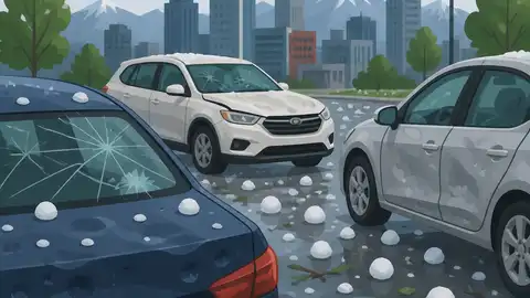 丹佛冰雹把道路變成損害清單