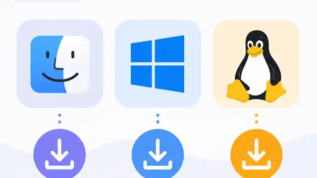 Cursor downloads for macOS, Windows, and Linux