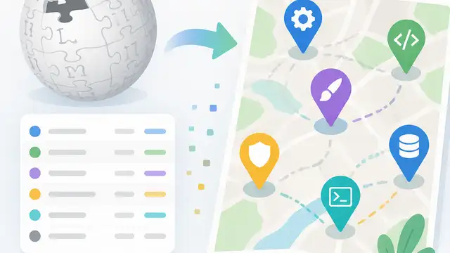Wikipedia FOSS 清單變工具地圖