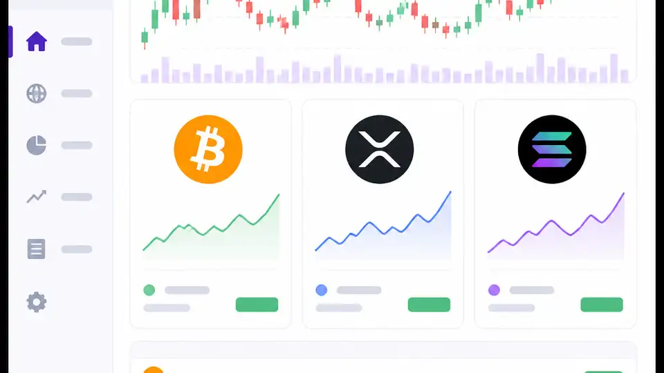 Yahoo Finance 幣圈頁面同看比特幣、XRP 與 Solana