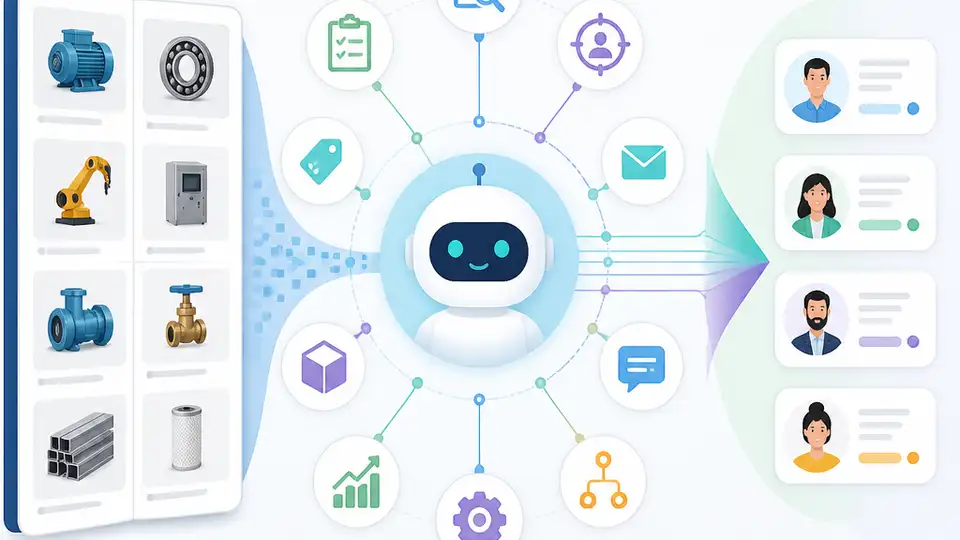 10 AI agent workflows that turn B2B catalogs into leads