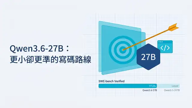 Qwen3.6-27B:更小卻更準的寫碼路線
